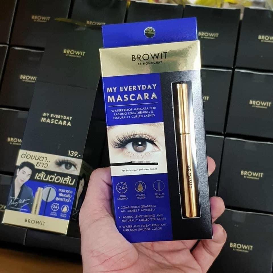 Mascara Browit Nongchat Thái Làm Dày Dài Mi Chuyên Dụng Cho Makeup