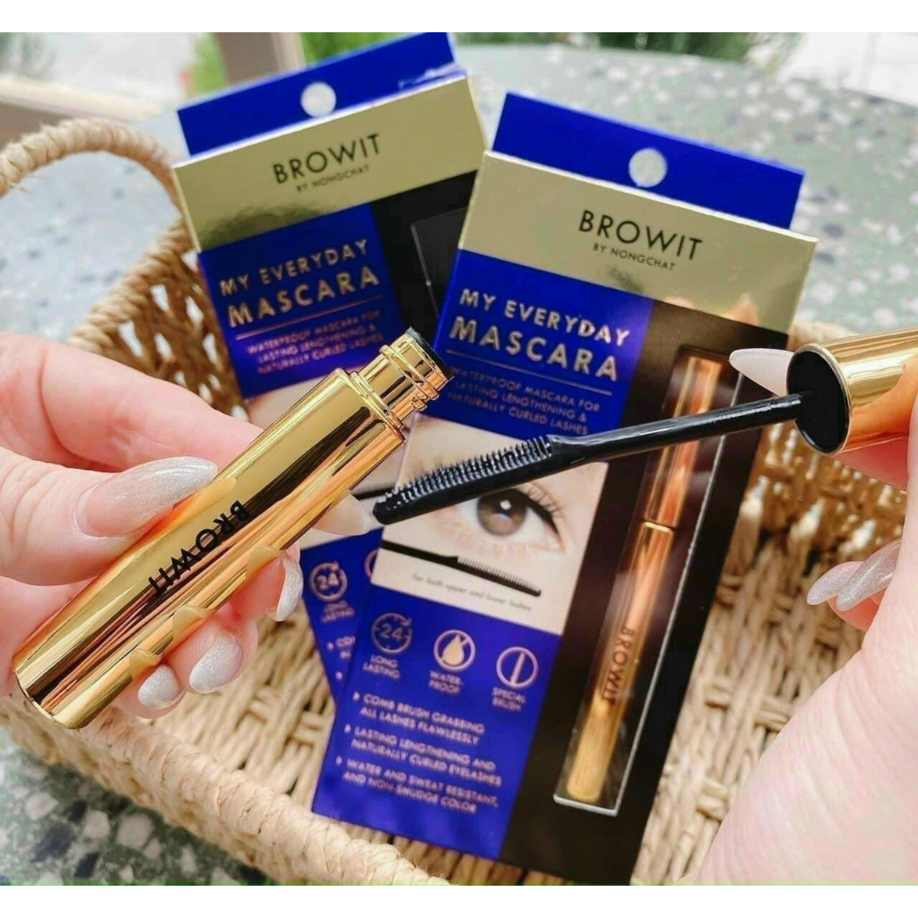 Mascara Browit Nongchat Thái Làm Dày Dài Mi Chuyên Dụng Cho Makeup