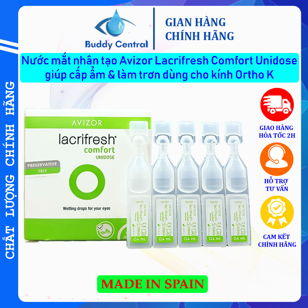 Nước nhỏ mắt nhân tạo Avizor Lacrifresh / Refresh Tears / Optive / Systane Ultra / Gericare – Buddy Central