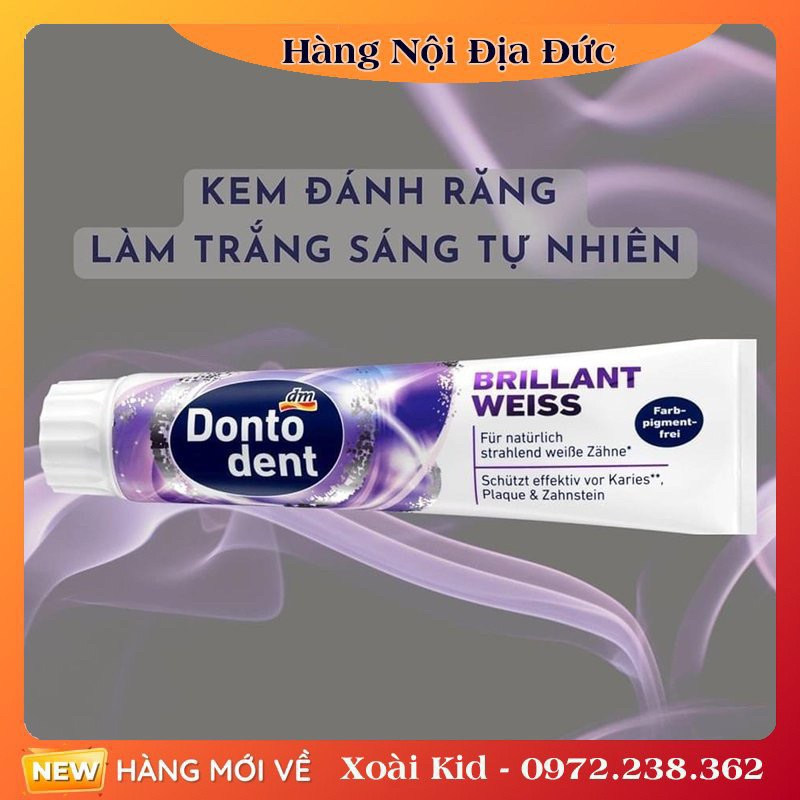Kem đánh răng Dontodent nội địa Đức 125ml – Mẫu mới nhất