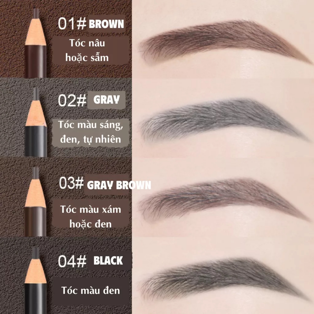 Chì xé kẻ chân mày WODWOD cứng phẩy sợi sắc nét chuyên dùng cho Makeup trang điểm