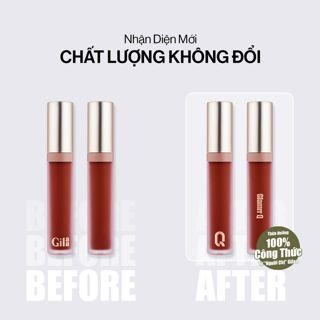 Son kem lì Glamrr Q Long Wear Lip Cream Full Size (5g)