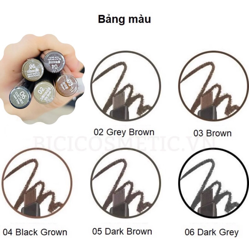 Chì kẻ mày The Face Shop Designing Eyebrow Pencil