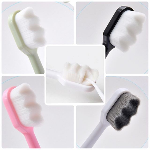 (Bán Buôn Sỉ) Bàn Chải Đánh Răng Lông Tơ Siêu Mịn Mềm Mại Không Đau Nướu Có Hộp Đựng BC