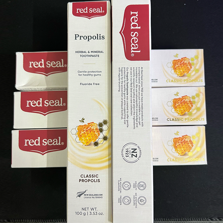 Siêu Thị Newzealand-Kem đánh răng chiết xuất keo ong không hoá chất-Kem Đánh Răng Chiết Xuất Keo Ong Propolis Red Seal