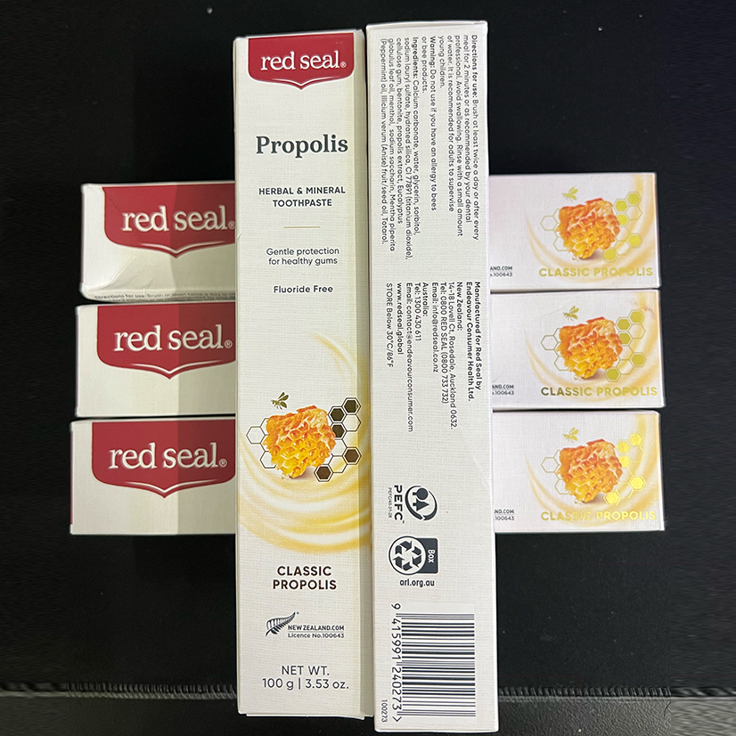 Siêu Thị Newzealand-Kem đánh răng chiết xuất keo ong không hoá chất-Kem Đánh Răng Chiết Xuất Keo Ong Propolis Red Seal