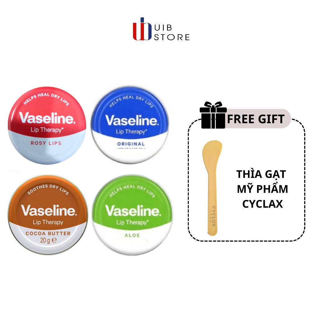 Dưỡng môi Vaseline Lip Therapy 20g – UK