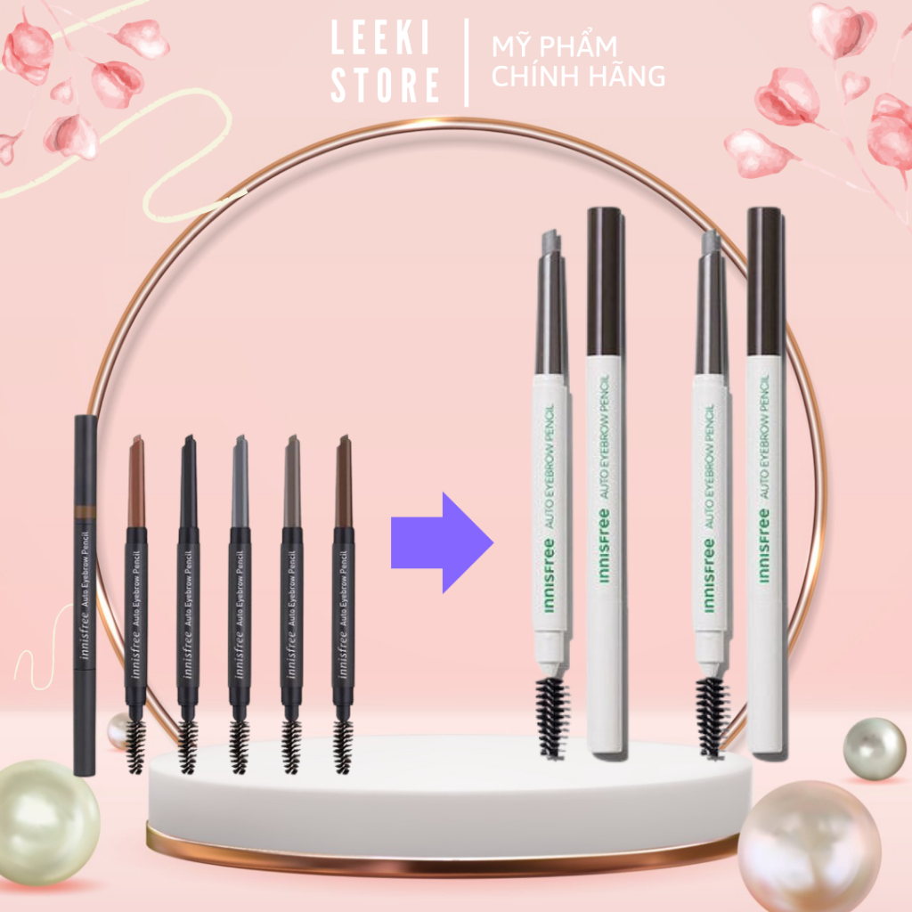 Chì Kẻ Chân Mày Innisfree Auto Eyebrow Pencil Mẫu Mới