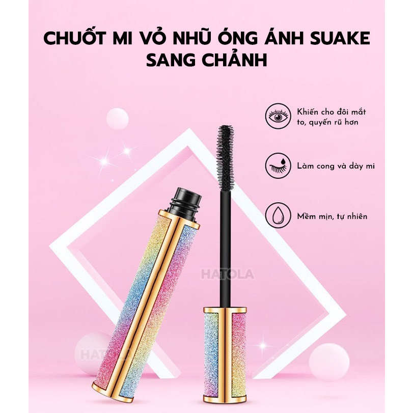 Bộ trang điểm mắt BOBEINI cuốn hút, Chuốt mi, Mascara, Kẻ mắt chống nước sợi mảnh siêu tiện lợi gọn nhẹ Hatola