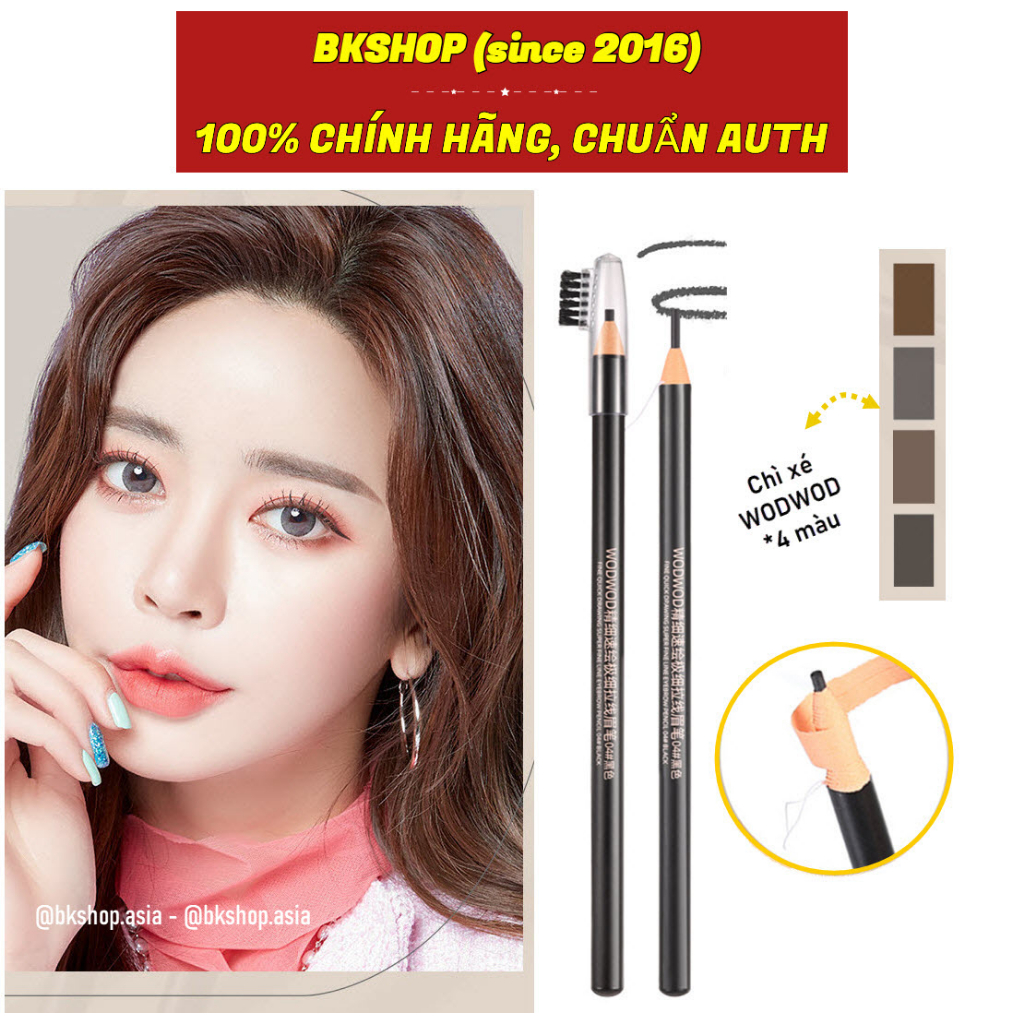 [Chính Hãng] Chì xé Kẻ chân Mày Hai Đầu WODWOD Fine Sketch Ultra-thin Draw Line Eyebrow Pencil W939