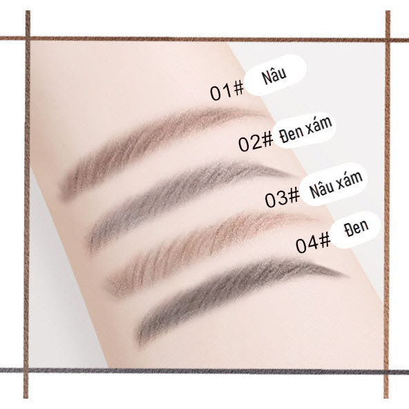 [Chính Hãng] Chì xé Kẻ chân Mày Hai Đầu WODWOD Fine Sketch Ultra-thin Draw Line Eyebrow Pencil W939