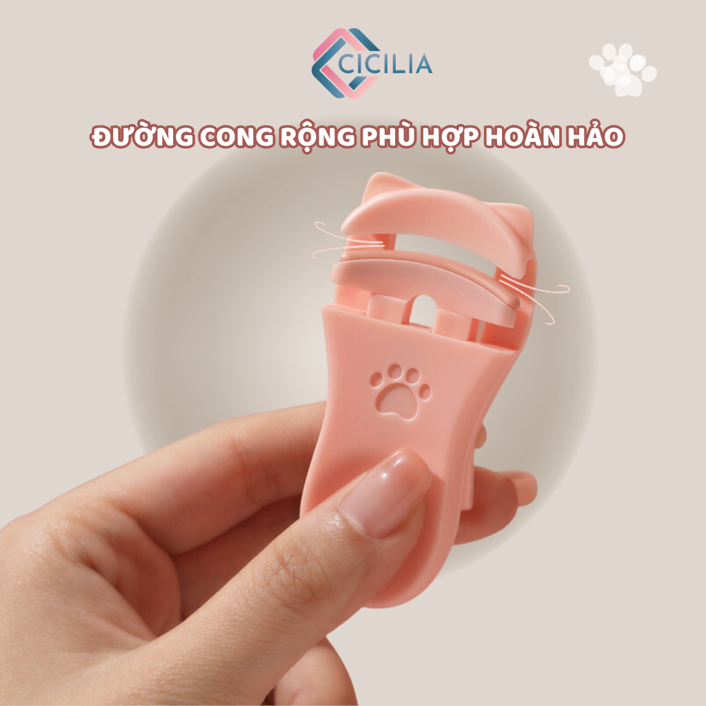 Dụng Cụ Bấm Cong Lông Mi CICILIA Cao Cấp Tiện Dụng CI-064