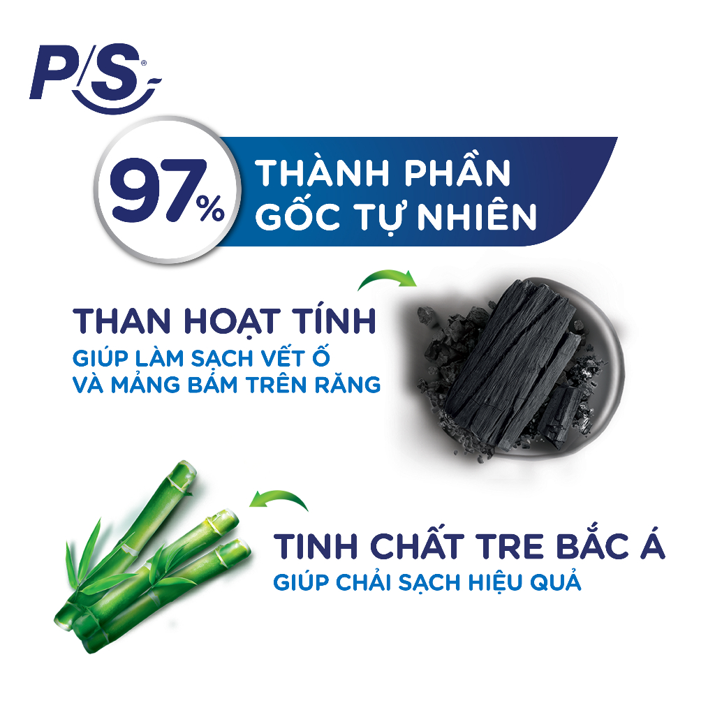 Bộ 3 Kem đánh răng P/S Răng Trắng Hơn Sau 7 Ngày 230g/hộp