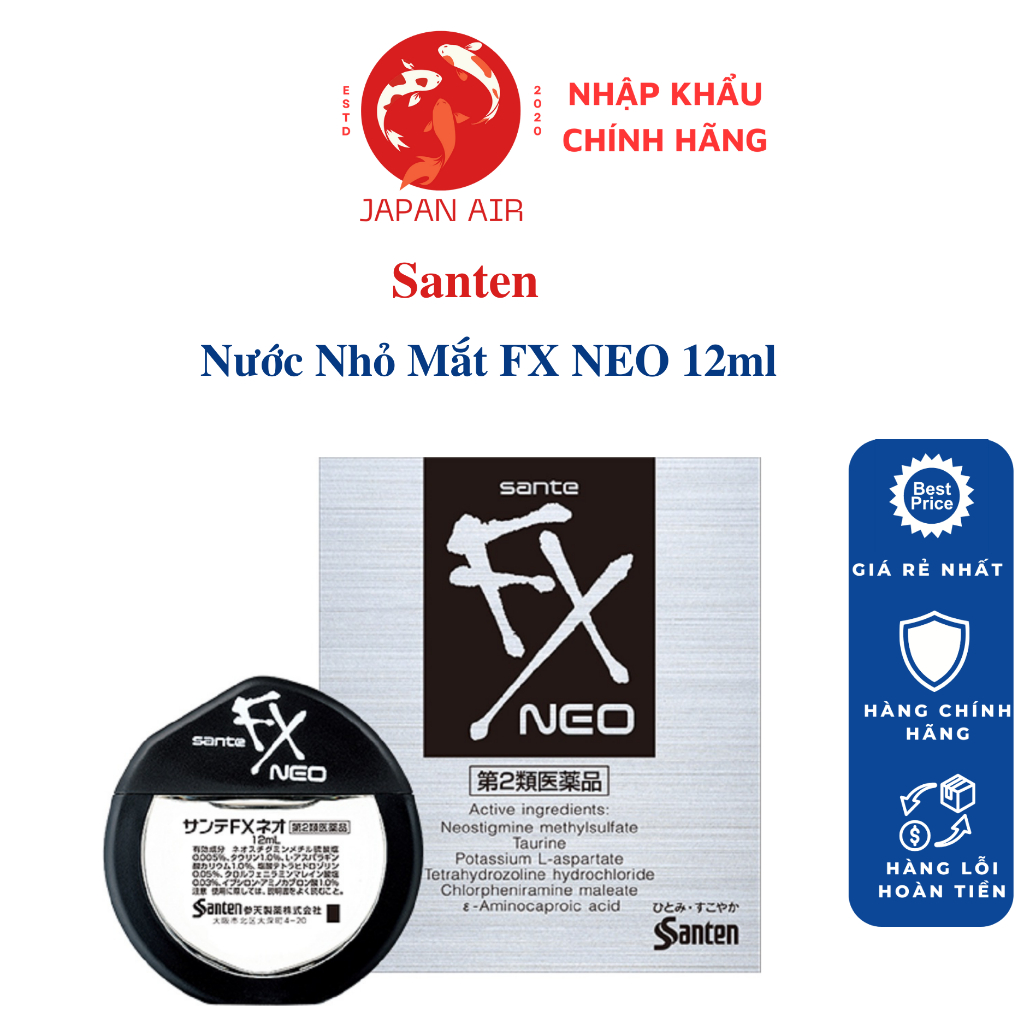 Nước Nhỏ Mắt Fx Neo Bạc Nhật Bản Lọ 12ml