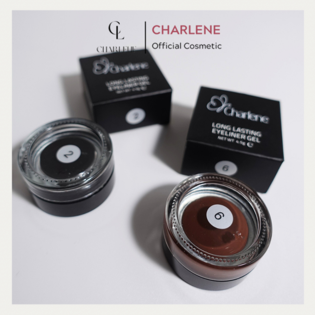 Gel Kẻ Mắt Charlene – Gel Eyeliner – Đủ Màu Đen Và Nâu – Chống Nước, Chống Nhiệt, Chống Lem, Chống Trôi, Bền Màu Cả Ngày