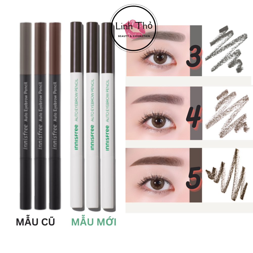 [MẪU 2024] Chì kẻ chân mày innisfree Auto Eyebrow Pencil