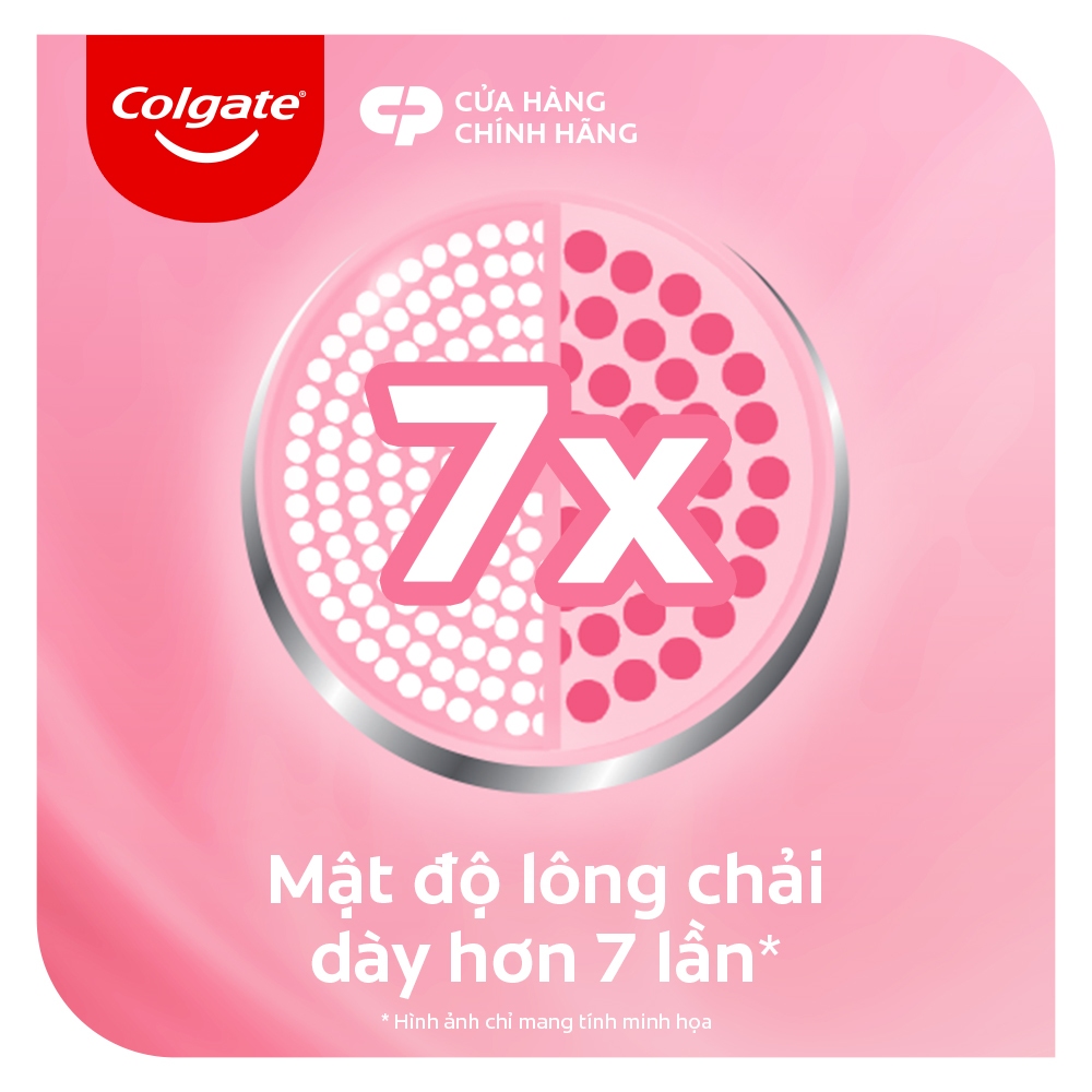 Combo 6 Bàn chải Colgate Gentle Cushion Clean lông chải siêu dày tạo bọt mịn