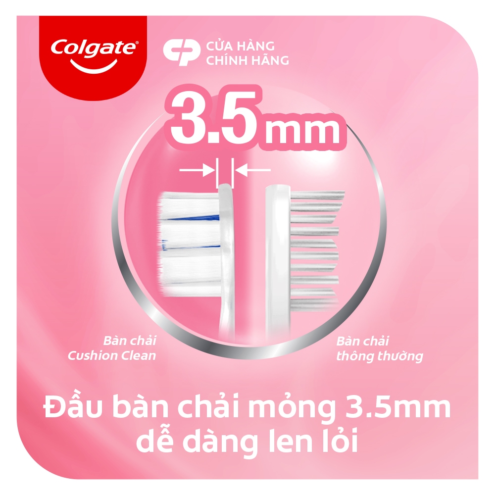 Combo 6 Bàn chải Colgate Gentle Cushion Clean lông chải siêu dày tạo bọt mịn