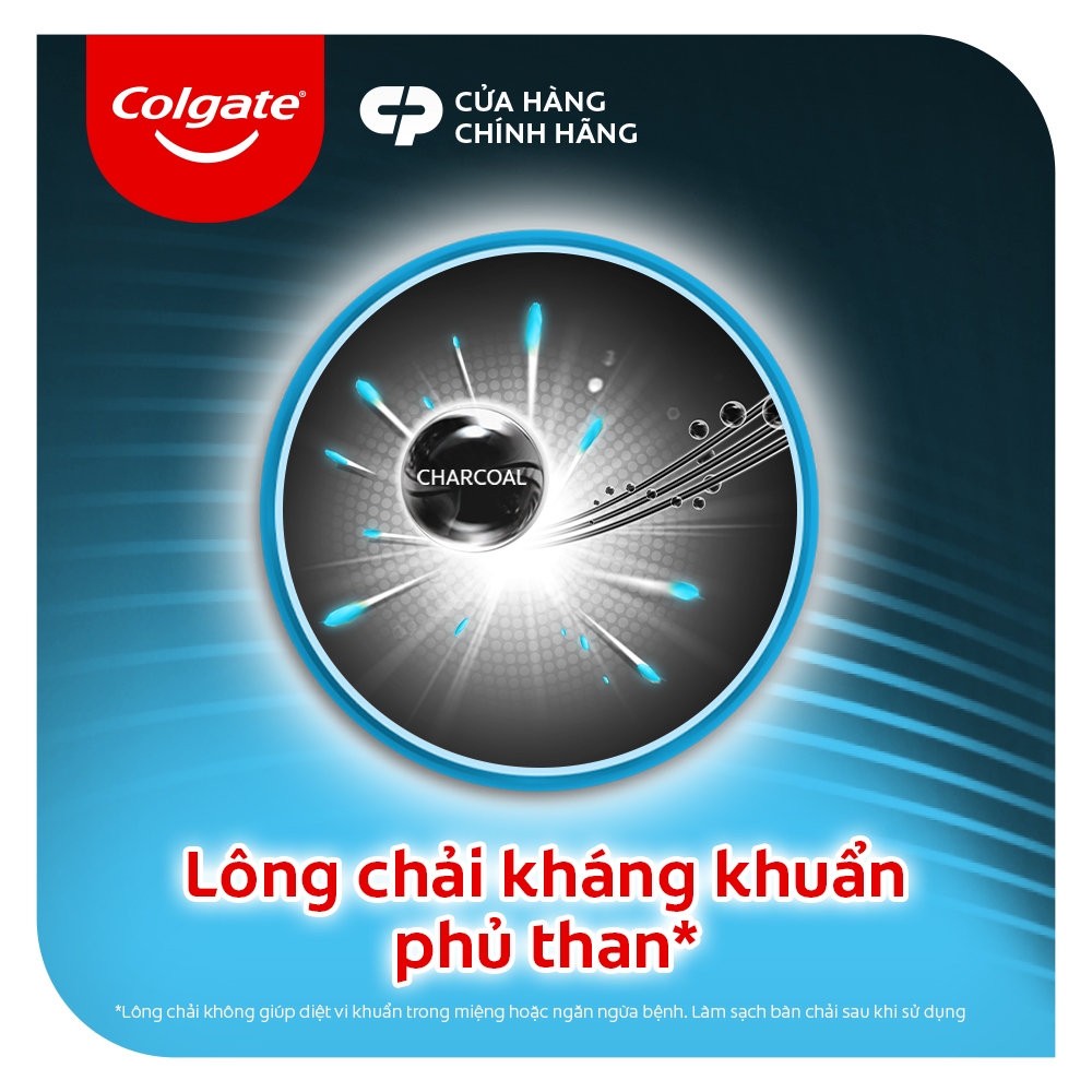 Bộ 5 Bàn chải Colgate SlimSoft Charcoal than hoạt tính kháng khuẩn siêu mềm mảnh