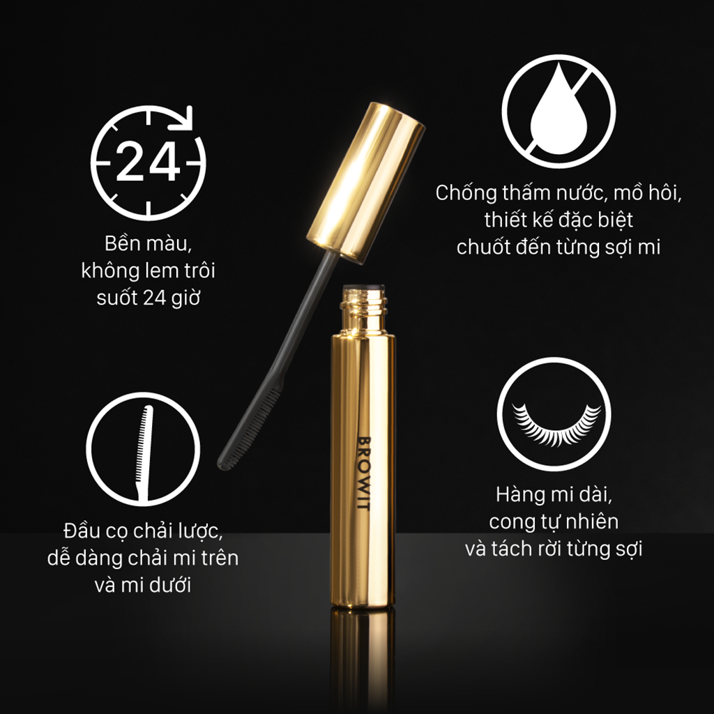 [Mã SGMST15K giảm đến 15K đơn 99K] Combo Mascara My Everyday và Kẻ viền mắt Smooth & Slim #Deep Brown