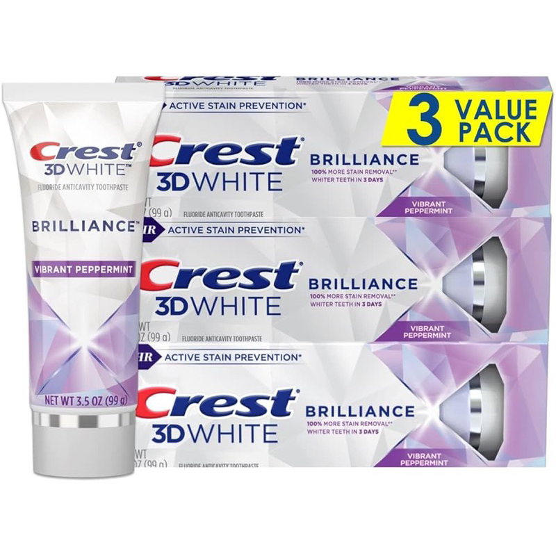 Hàng Mỹ – Kem đánh răng Crest 3D White Brilliance làm trắng răng vượt trội