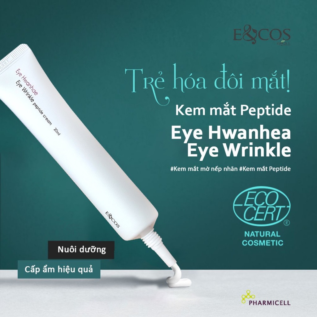 Kem mắt EYE HWANHAE E&COS, giảm nếp nhăn bọng bắt, giảm thâm mắt, 20ml – JK Auth Cosmetics