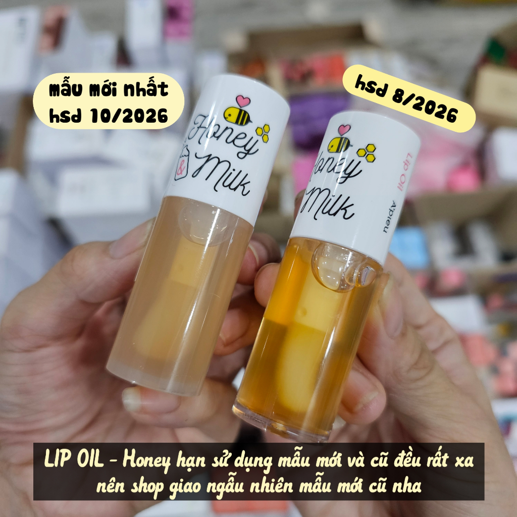 (HSD 2026) Dầu dưỡng môi Apieu Honey & Milk Lip Oil