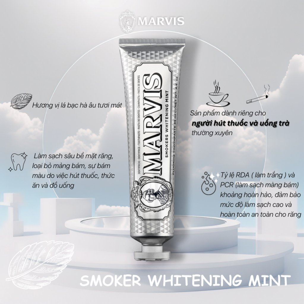 Kem đánh răng Marvis Toothpaste – Đầy đủ mùi hương