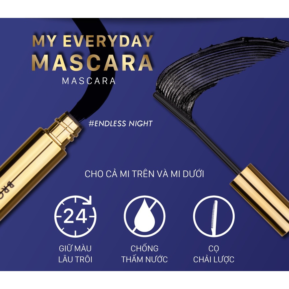 Mascara Browit Nongchat Thái Làm Dày Dài Mi Chuyên Dụng Cho Makeup JINJI