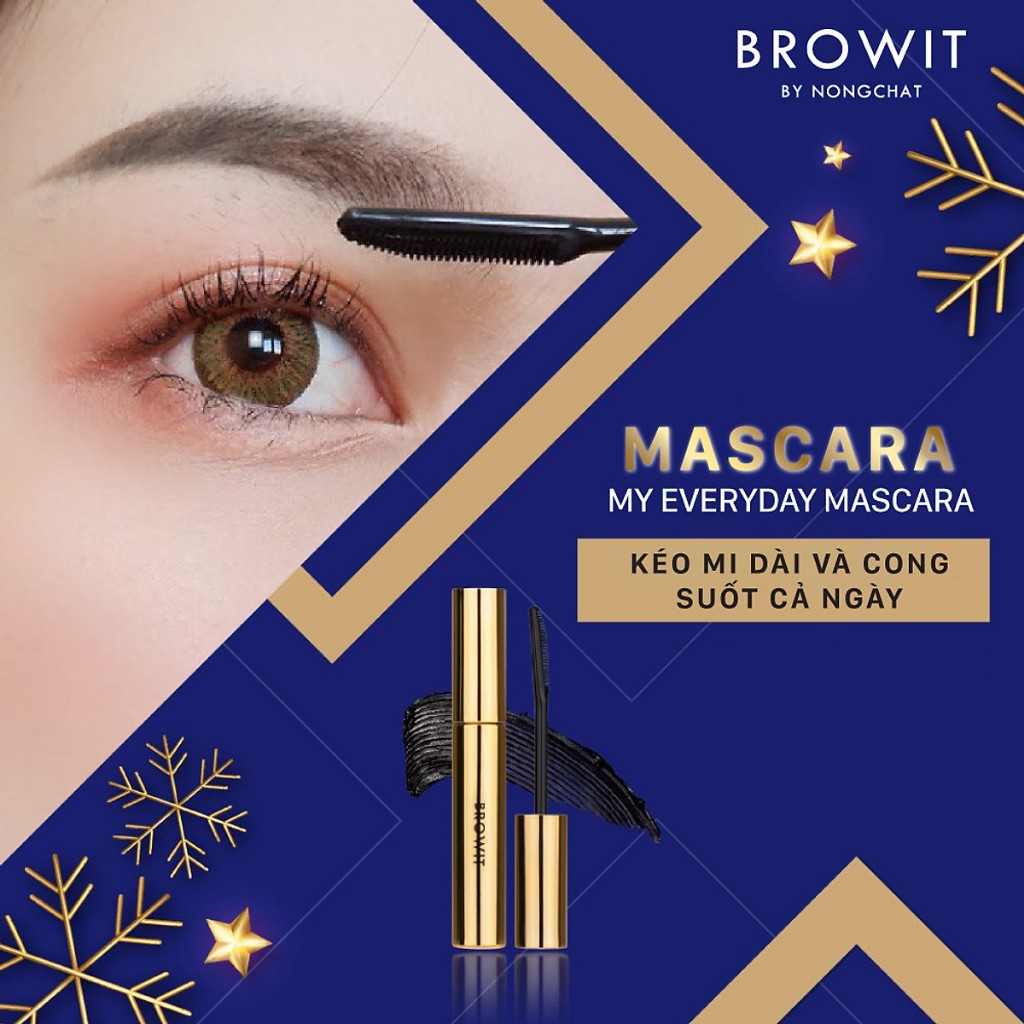 Mascara Browit Nongchat Thái Làm Dày Dài Mi Chuyên Dụng Cho Makeup JINJI