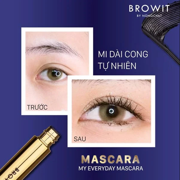 Mascara Browit Nongchat Thái Làm Dày Dài Mi Chuyên Dụng Cho Makeup JINJI