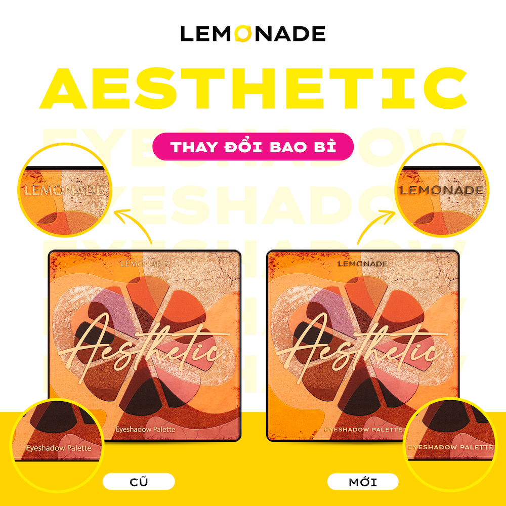 Bảng phấn mắt Lemonade Aesthetic Eyeshadow Palette 20.8g