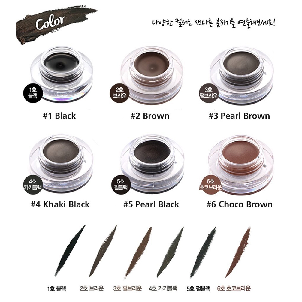 Gel kẻ mắt Tonymoly Backstage Gel Eyeliner Đủ Màu Không Lem Không Trôi Chính Hãng