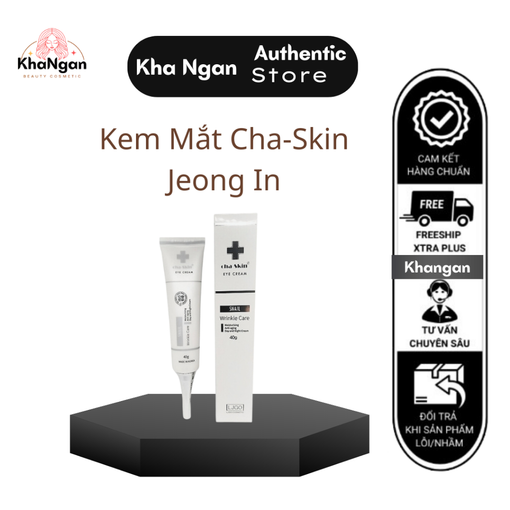 [Mẫu Mới] Kem mắt Jeong Ịn Snail Wrinkle Care Cha Skin Eye Cream