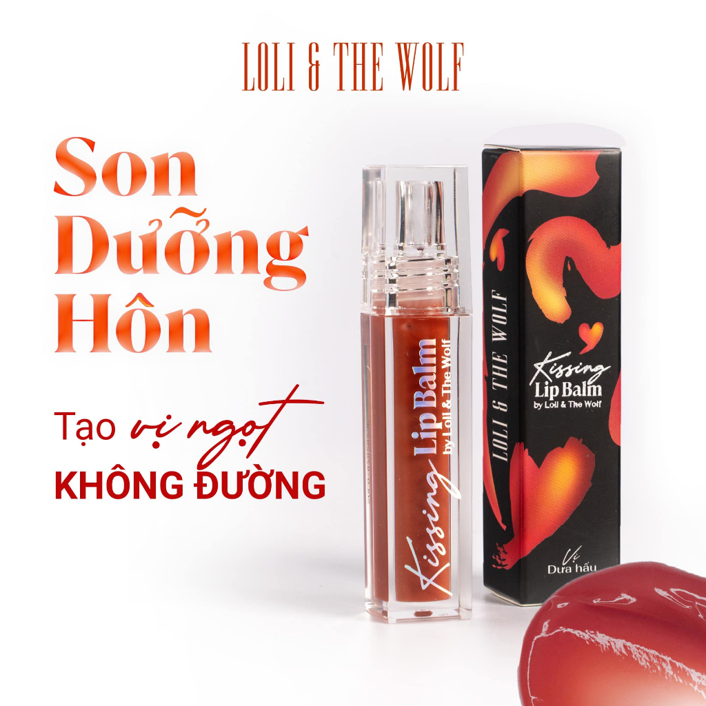 Son Dưỡng Hôn Kissing Lip Balm Loli & The Wolf On Mềm Môi Hương Kẹo Ngọt 5ml