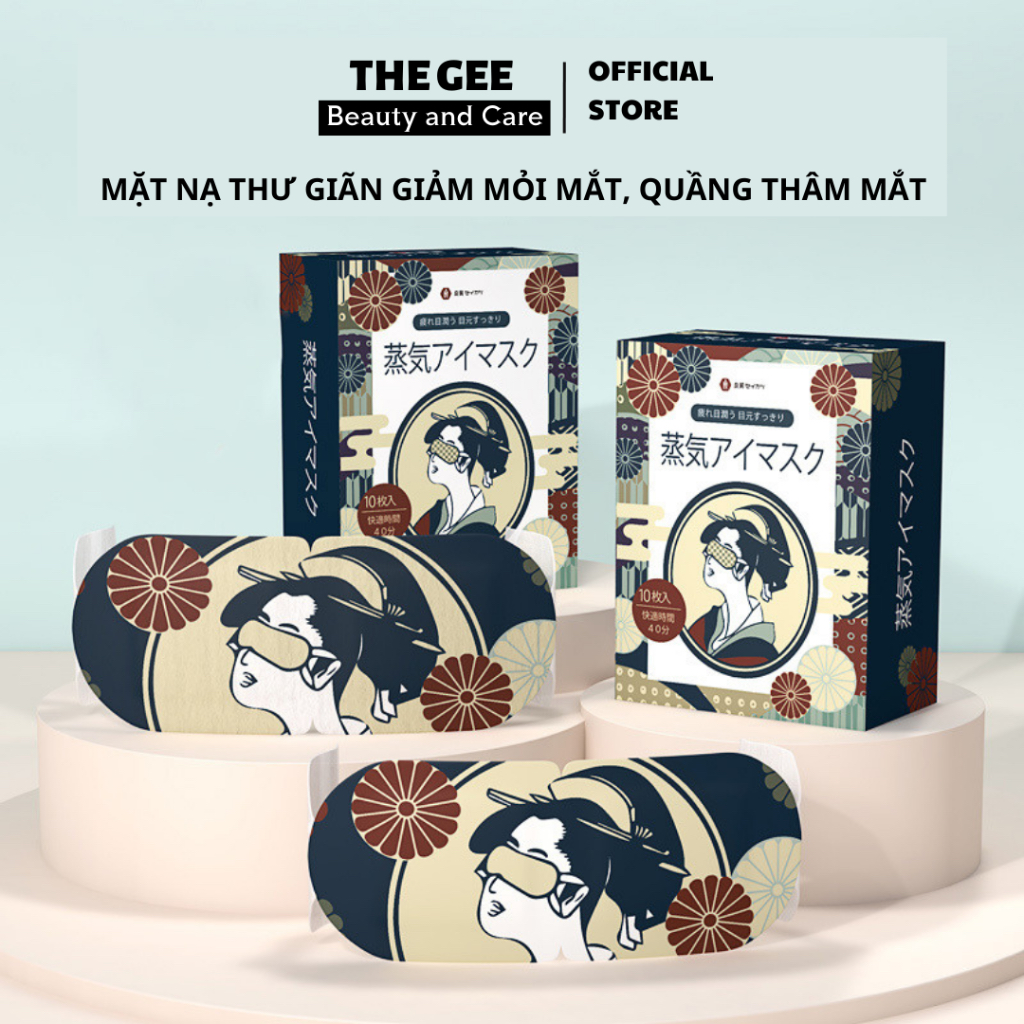 [NỘI ĐỊA NHẬT] Set 10 Mặt nạ ấm, thư giãn, giảm mỏi, giảm thâm mắt, giúp ngủ ngon và dễ ngủ Nhật Bản, Spa mắt tại nhà