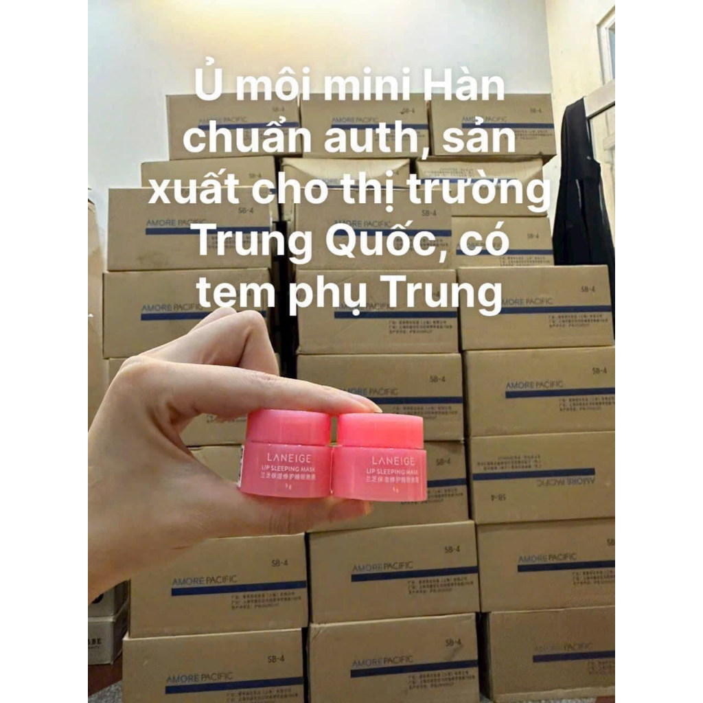 Mặt nạ ngủ ủ môi Laneige cấp ẩm làm mềm môi giúp giảm thâm môi mini size Mya Cosmetic