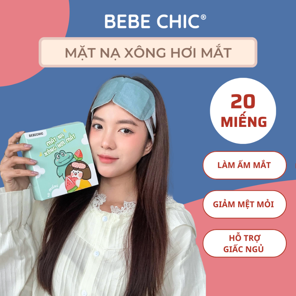 Combo 20 Mặt Nạ Xông Hơi Mắt Chườm Mắt Nóng BEBECHIC