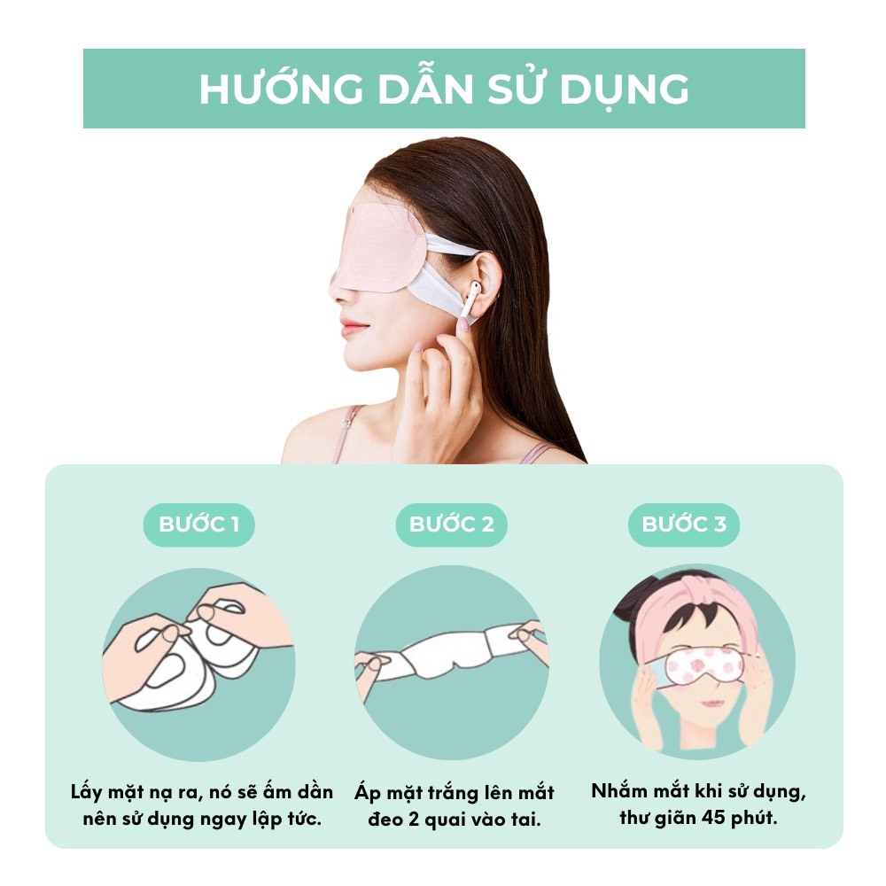 Combo 20 Mặt Nạ Xông Hơi Mắt Chườm Mắt Nóng BEBECHIC