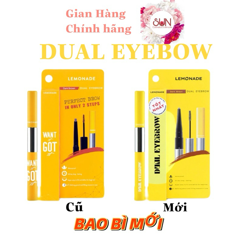 CHÌ KẺ MÀY 2 ĐẦU LEMONADE WANT IT GO IT DUAL EYEBROW