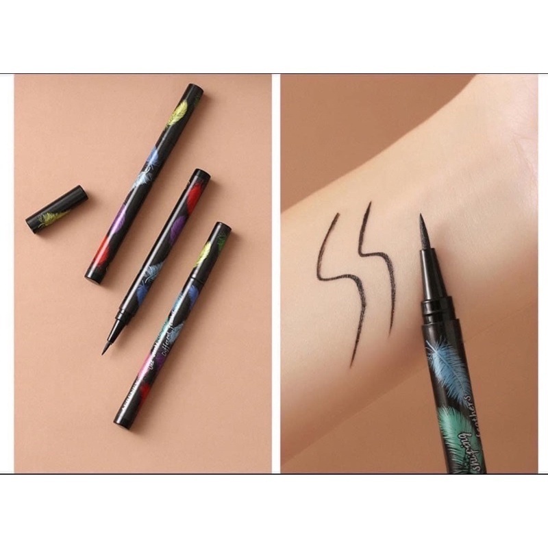 Bút Kẻ Mắt Eyeliner không thấm nước, không trôi, không lem vỏ hình lông vũ – LUXE