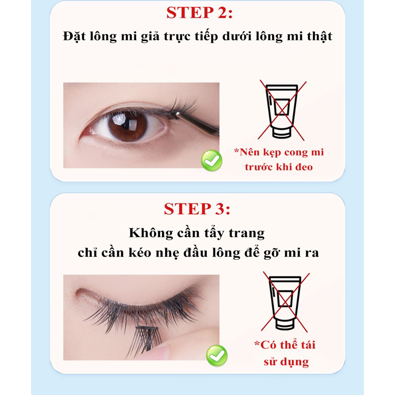 Lông Mi giả tự dính không cần dùng keo Eyes Bling- thế hệ mới có thể tái sử dụng nhiều lần( bao bì mới cải tiến hơn)