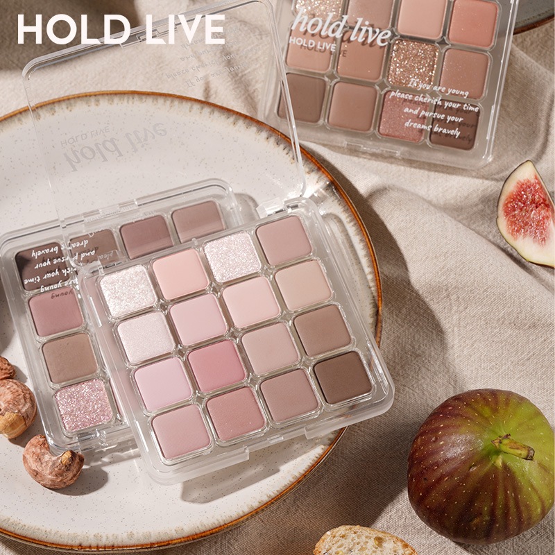 [Hỏa Tốc 2H] Bảng Phấn Mắt Hold Live 16 Ô Màu Sunset Magic, Tông Pastel Nhẹ Nhàng HL716 Trang Điểm Mắt Nhũ Mịn Lì Xinh