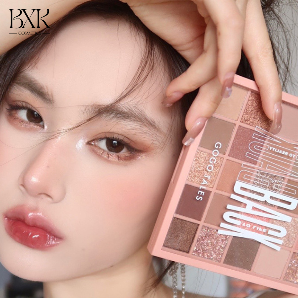 Bảng phấn mắt GOGO TALES bảng mắt 25 ô make up cá nhân chuyên nghiệp bền màu lâu trôi