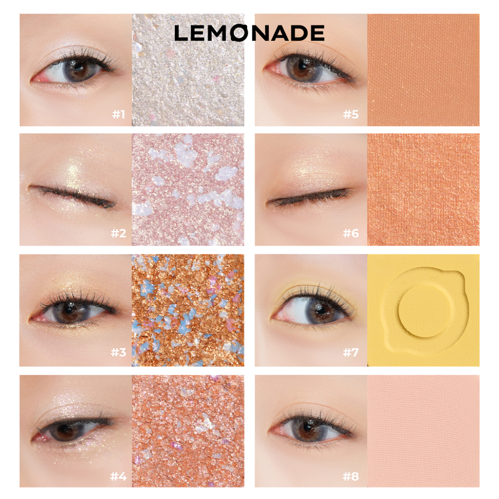 Bảng phấn mắt Lemonade Aesthetic Eyeshadow Palette Version 2 20.8g