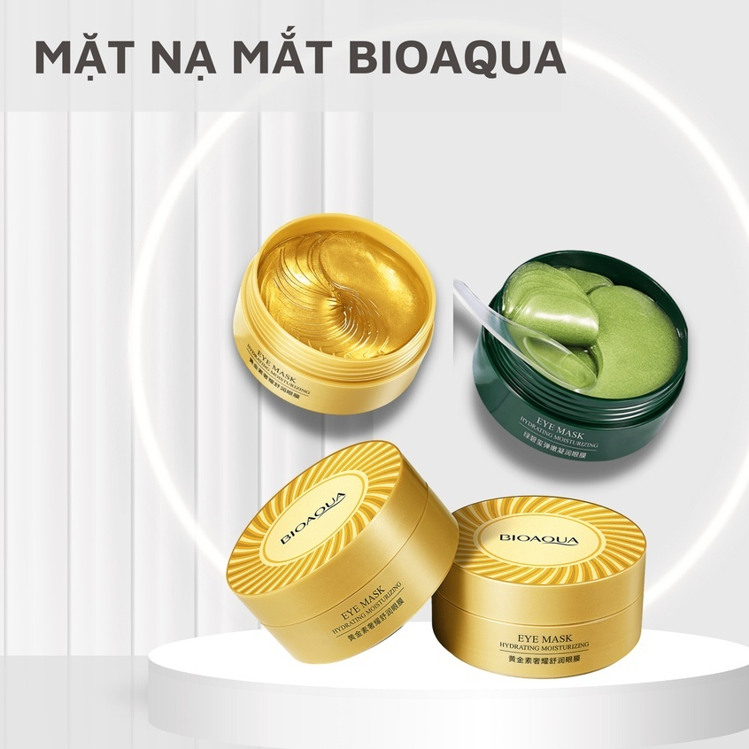 Hộp 60 Miếng Nạ Mắt Bioaqua Giảm Quầng Thâm Và Bọng Mắt Tinh Chất Thiên Nhiên