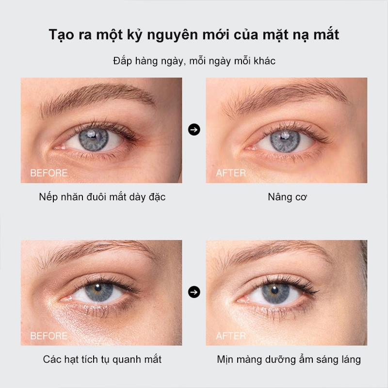 Mặt nạ mắt chống nhăn Hexapeptide-11 Giảm Mỏi Mắt Giảm Quầng Thâm Và Bọng Giảm Nếp Nhăn Mắt, Dưỡng Ẩm Vùng Da Mắt 80PCS