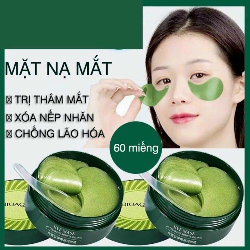 Mặt nạ quầng thâm mắt tảo biển hộp 60 miếng Bioqua