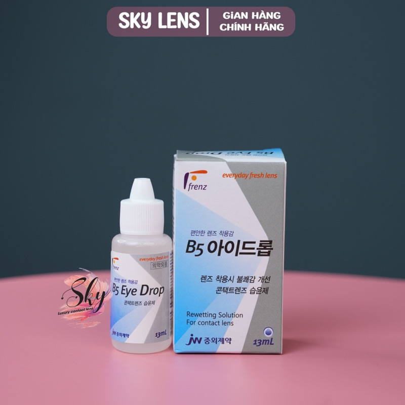 Nước nhỏ mắt chuyên dụng cho lens Sky Contact lens 15 ml ( nước mắt nhân tạo)