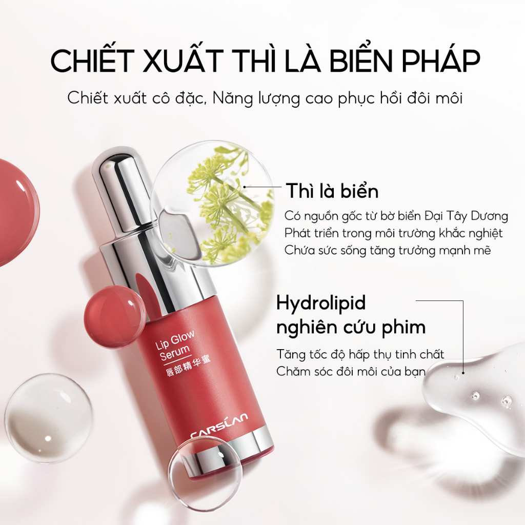 Serum Dưỡng Môi Carslan Son Dưỡng Môi Giảm Thâm Chống Nếp Nhăn Hiệu Quả Trọng Lượng 1g